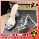 Breakj High Heel Cool Drag Crystal Fashion Sandals Women Wear 2025 New Non-Tiring Temperament Women's