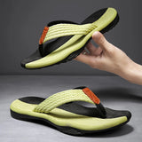 Summer Men Flip Flops Beach Sandals Anti-slip High Quality Men Shoes Trendy Men Beach Slipper Big Size