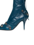 New Women's Boots Pointed Toe High-heeled Boots Paris Fashion Knee-high Boots European and American Party