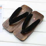Slipper 2022 Summer Flip Flops Cosplay Japanese Samurai Geta Slippers Wood 2 Sandals Thick Bottom Platform