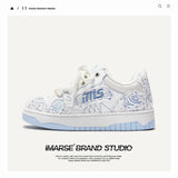 Breakj Shoes Destroy The Aesthetics Of New Chinese Small White Shoes Bread Shoes Trend Low-Tide Shoes Men's And Women's Same Board Shoes Men's Shoes Men's