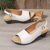 Breakj Plus Size Spring / Summer 2023 New Fishmouth Beach Sandal With High