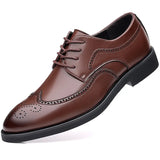 Breakj Men's Shoes Four Seasons New Soft Sole Versatile Leather Face Casual Sports Shoes Wear-Resistant Business Breathable Men's Fashion Shoes Leather Shoes