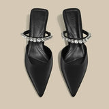 Breakj Large-Size Bag Head Half Drag Woman 2025 Summer New One-Legged Single Shoes Outside The Banquet Women's