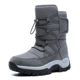 Breakj Winter New Tide Leisure High-Top Cotton Boots Outdoor Snow Boots Men And Women Plus Velvet Warm Cotton