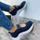 Breathable Sneakers Shoes for Women 2022 Fashion Velcro Wedge Platform Women's Shoes Outdoor Walking Casual Sport