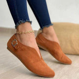 2023 New Women's Shoes, Single Shoes, Pointed, Low-End, Flat-Soled Casual Shoes Sold