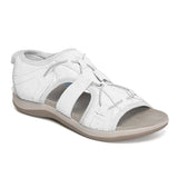 Summer New Beach Sandals Velcro Velcro Round Head Slope Heels Large Size