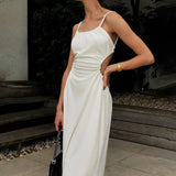 Summer For 2022 Tank Strap Designer Clothes Backless Casual Evening Party Sexy WomenS Prom One Piece Basic Corset maxi