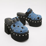 Breakj Goods 11Cm Thick Bottom Pine Cake Bun Head Large Size Lady Summer Wearing Slippers
