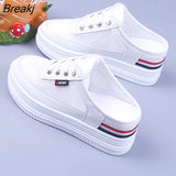 Slippers Women's Mesh Surface Hollowed Summer Versatile Student Bones Outdoor Breathable Closed Toe Mesh Casual Shoes