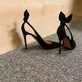Breakj Women's Bed Fine Heel Sexy Cannon Shoes 2025 Spring And Autumn New Pointed Shallow Mouth Professional Single Shoes Summer