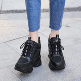 New Women Outdoor Casual Sport Shoes Plus Size Non Slip Sneakers Slip On Loafers Comfortable Height Increase Swing