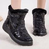 Women Fashion Waterproof Snow Boots For Winter Shoes Women Ankle Boots Plush Winter Botas Mujer Alphabet Botines