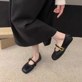 Breakj Fairy Wind Word-Type Buckle With Lazy Shoes 2025 Net Red Fried Street High Value Light Mouth Anti-Slip Single