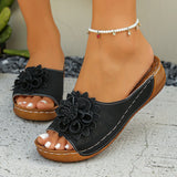 Breakj Flower Slippers Women's Slopes With A Thick Summer Cool Slippers 2025 Summer New