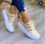 Size Casual Flat Single Shoes Women's New Round Head Thick Sole Casual Women's Single Shoes