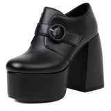 INS Hot Sale Female Zip High Heel Platform Pumps For Women 2022 New Concise Elegant Office Lady Big Size 48