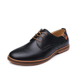 Breakj New Men's Casual Leather Shoes Large Size Board Shoes Business Casual Men's Shoes