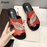 Women New Slippers with Slope with Large Size Middle-aged Elderly Shoes Non-slip Comfortable Fashion Soft Bottom