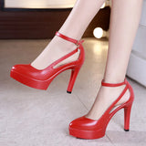 Spring And Autumn Pointed Large-Size Wedding Dress Shoes, Stilettos, Hollow Models, Cheongsam, Walking Shoes, Single