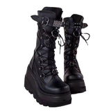 Breakj And Knight Boots 2023 New Large-Size Punk Style Handsome Mid-Sleest Boots