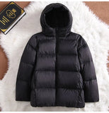 New Ultra Light Hooded Short Jacket Women 90% White Duck Down Coat Casual Windbreak Parkers Lightweight Warm Snow