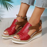 Grass-Shaped High-Heeled Sandals Women 2025 New Thick-Sed Fish Mouth Roman Shoes With High Heeled Women's