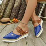 Breakj Bleed-Up Head Behind The Empty Sandals Slope And Light Hemp Rope Clasp Women's Shoes Thick-Soled Cool