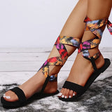 Women Sandals Ankle Strap Summer Shoes Flat Plus Size 43 Casual Fashion Beach Sandals New 2023 Ladies Shoes Zapatos De