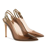 Fashion Women's Shoes Are Now Made Into Sexy Pointed Transparent PVC High-Heeled