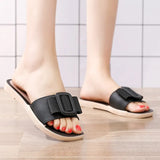 Slippers Flat Shoes Ladies Square Fashion Buckle Comfortable Beach Outdoor Slides Summer New Slip-on Soft Woman
