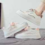 Platform Running Sneakers Women Tennis shoes Woman Walking Chunky Sneakers white Casual Slip on Vulcanized