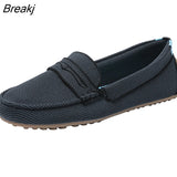 Flat Single Shoes Women Spring And Autumn Loafers Comfortable Sole Solid Color Casual Woman Shoes Plus Size
