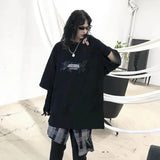 t shirt male female clothes 2020 dark graffiti rose T-shirt loose funeral print short-sleeved couple summer tops