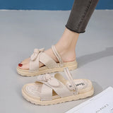 Breakj Red Cool Slippers Female Fairy Summer Outside Wearing Ins Tide 2025 New Fashion Out Burst Thick-Soled Beach