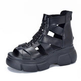 Breakj Spring And Summer 2024 Sandals Women's Platform Hollow Out Sandals Rome Sandals Open Toe High Top Women's