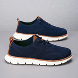 Breakj New Lightweight Lace Casual Men's Shoes Breathable Flying Woven Oleals Outdoor Sports Walking Shoes Men's Large