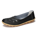 Leather Women's Shoes Flats Loafers ladies shoes Slip On Women's Loafers Femme Moccasins Female Ballet tenis