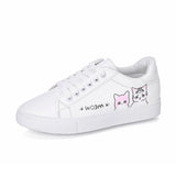 Breakj White Shoes Women 2023 Spring And Autumn Fashion Korean Version Of Female Shoes Street Pat Shoes Casual Flat Shoes New Single