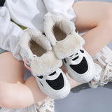 Breakj Boots Women 2024 New Winter Women's Shoes Short Tube Warm Cotton Shoes With Velvet And Thick Women's Boots Martin Boots