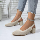 Breakj Weaving High Heels 2025 Autumn New Size Women's Shoes Temperament Fashion