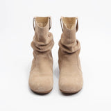 Breakj Of Retro-Sensitive Small Martin Boots Flat-Bottomed Short Boots Round Head Design 2025 New Denim Western Boots