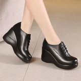 New Mother Shoes And Women's Soft Soles Are Comfortable For Middle-Aged And Elderly People, Thick-Soled Muffin Shoes, Autumn And Winter Large Slope