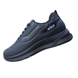 Men's Autumn Leather Waterproof Sneakers Man Sports Casual Shoes Black Fashion Work Shoes Man Fashion Sneakers Male