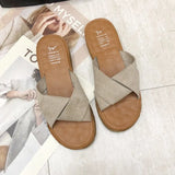 Breakj Slippers Women 2025 Spring And Summer New Fashion Wear A Word Cool Drag Level And Leisure Cross-Cool