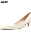 Low Heels Women Thin Heeled Kitten Heel Single Shoes Spring Autumn Pointed Temperament Shallow Mouth Work Shoes