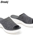 Women's Shoes Summer 2023 Plus Size Wedge Platform Sandals Soft Bottom Beach Muje Ladies Outdoor Light closed toe Flat