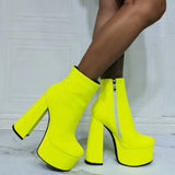 Great Qualtiy Dropship Female Boots Super High Heel Ankle Boots Platform 2023 New Sexy Elegant Woman Ankle Boots