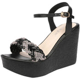 Word With Ultra-High Heel Sandals For Women In 2023, The New Fashionable Thick-Soled Waterproof Table Open Toe Size